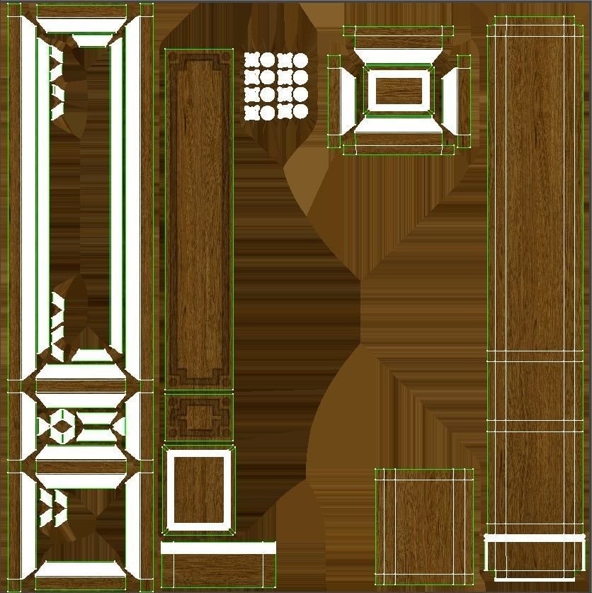 Wooden panel 03 05 3D model_43