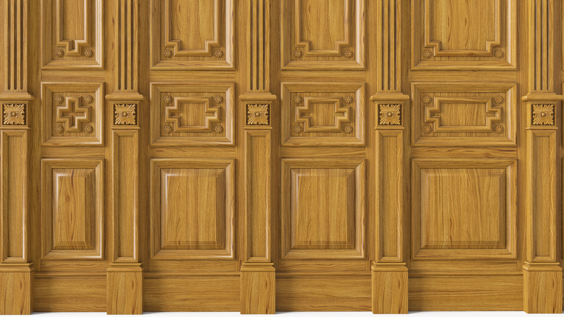 Wooden panel 03 05 3D model_8
