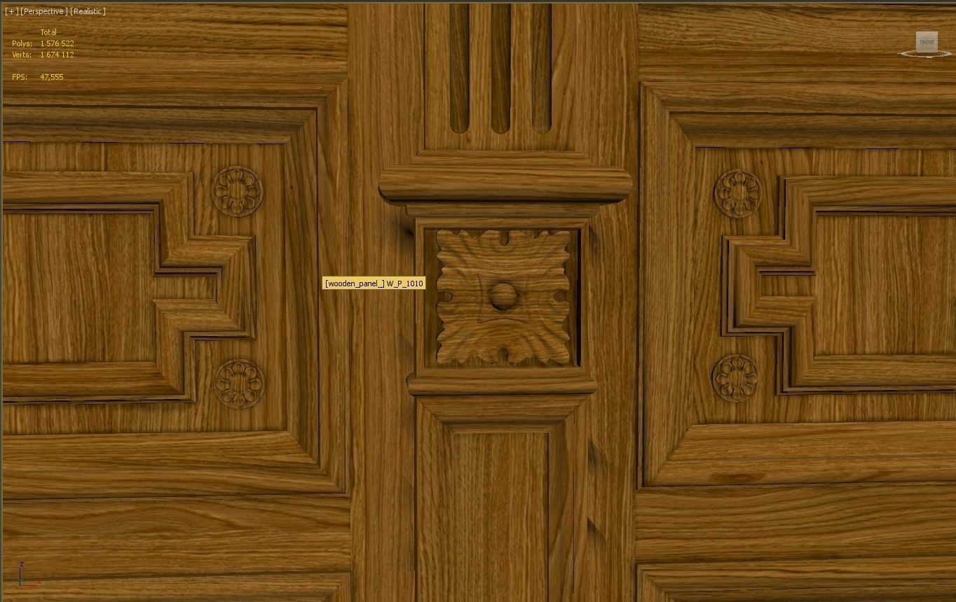 Wooden panel 03 05 3D model_64