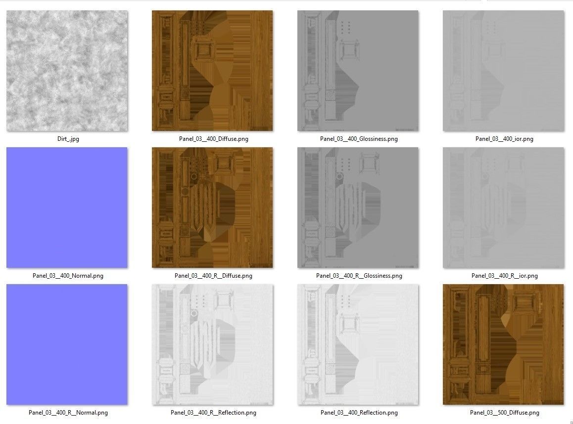 Wooden panel 03 05 3D model_68