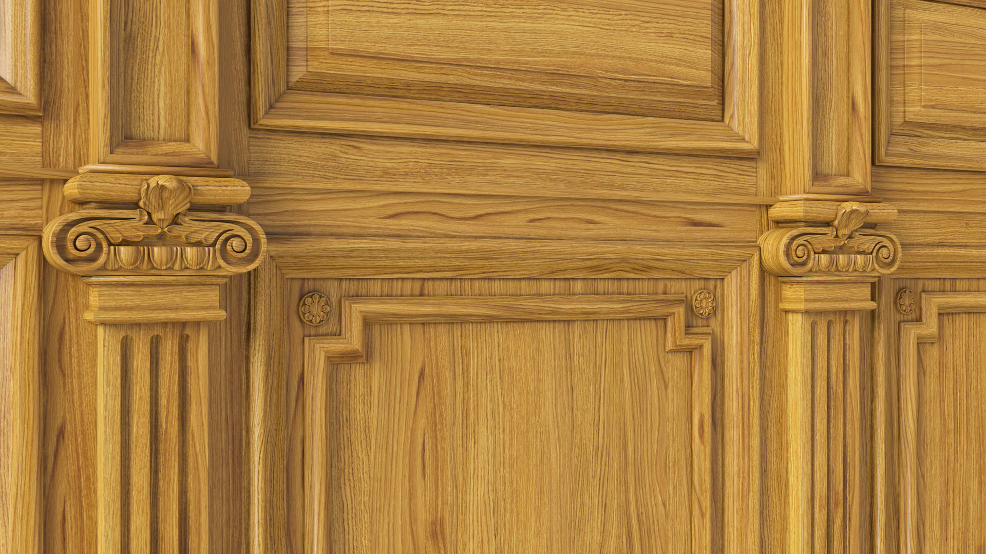 Wooden panel 03 05 3D model_9