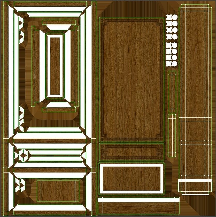 Wooden panel 03 05 3D model_47