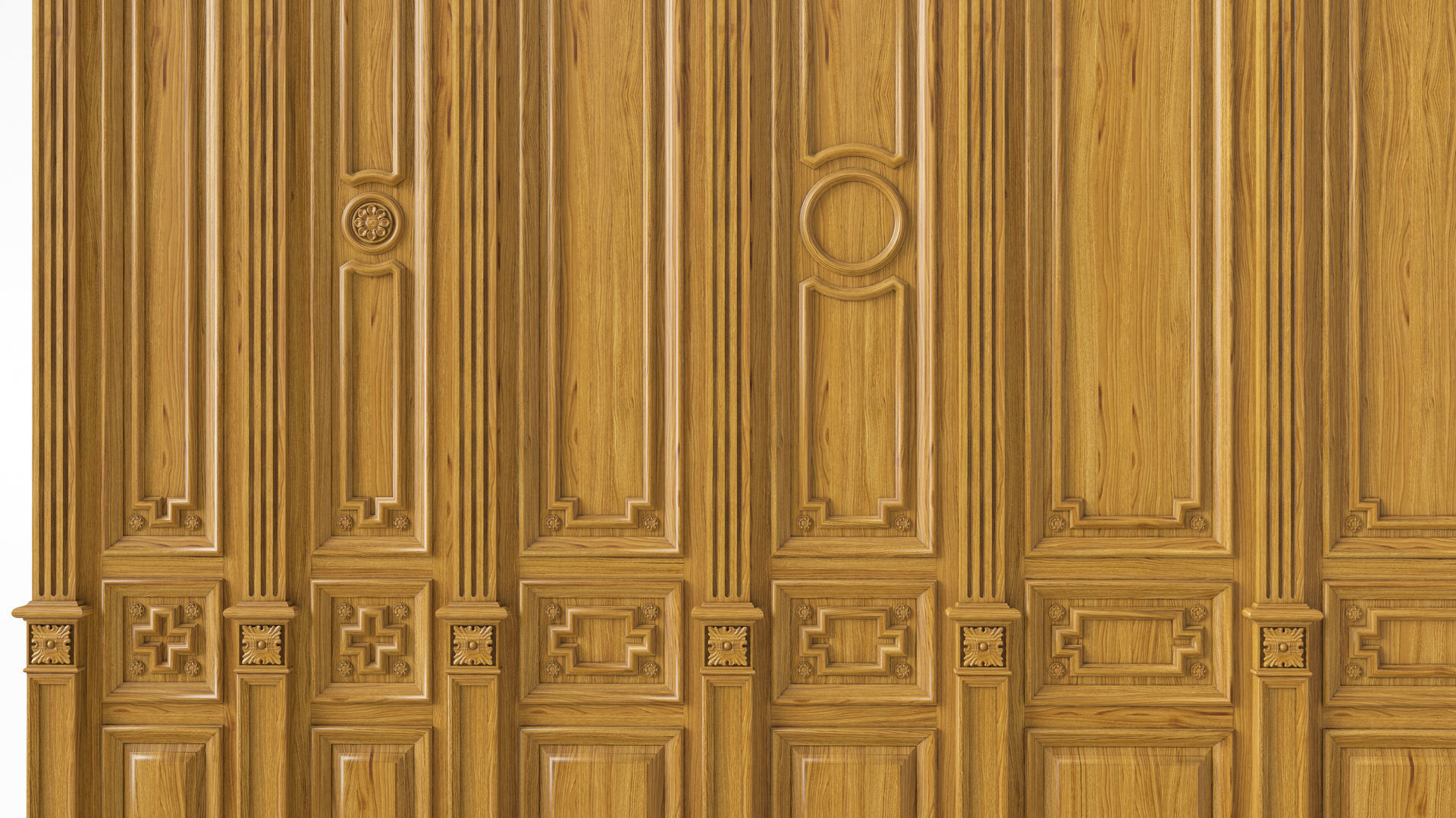 Wooden panel 03 05 3D model_7