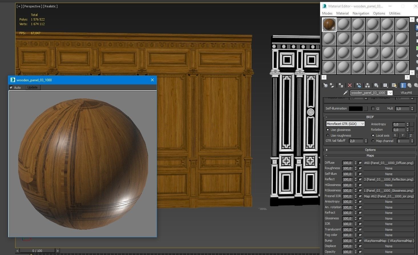 Wooden panel 03 05 3D model_65