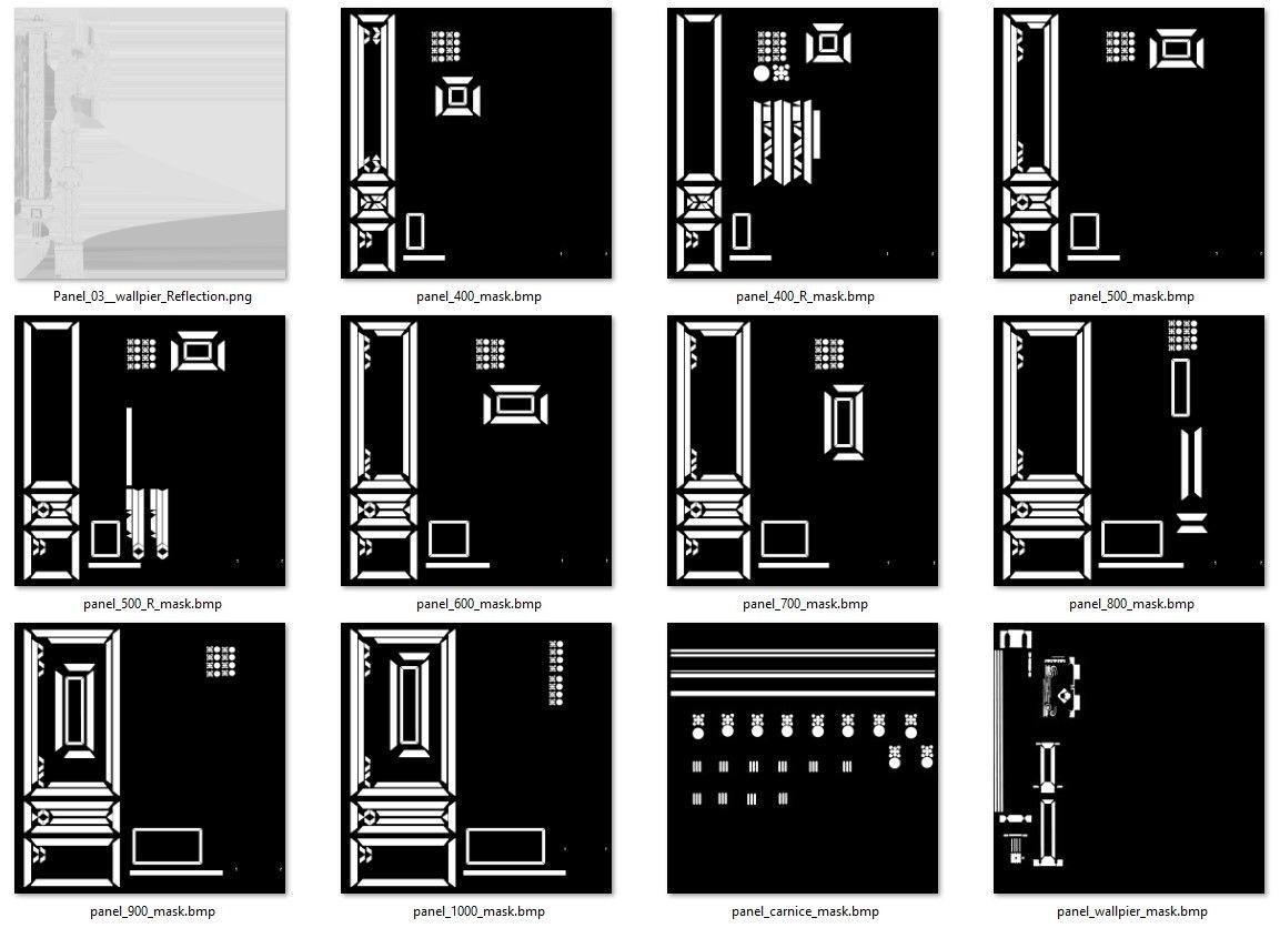 Wooden panel 03 05 3D model_67