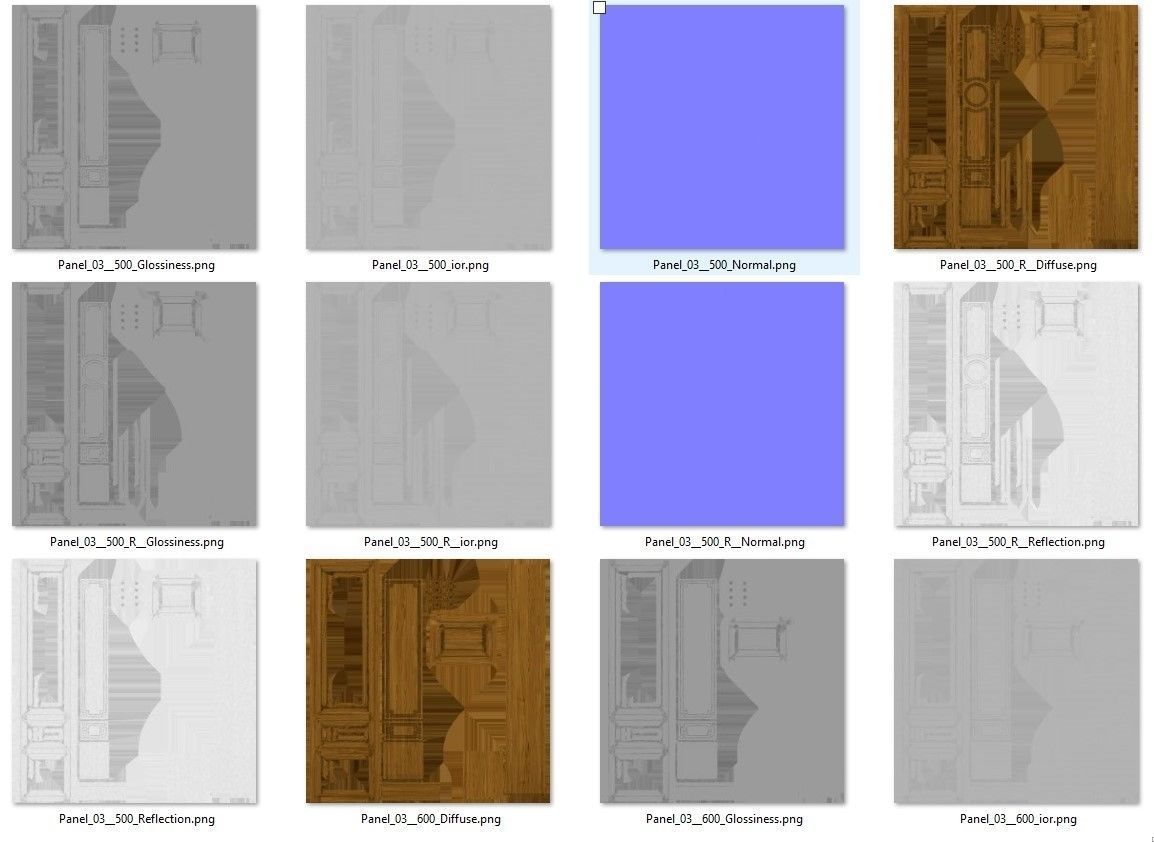 Wooden panel 03 05 3D model_71