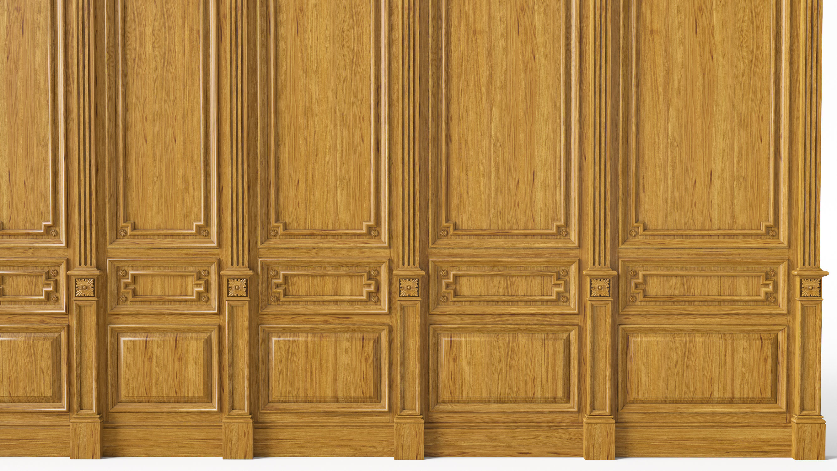 Wooden panel 03 05 3D model_6