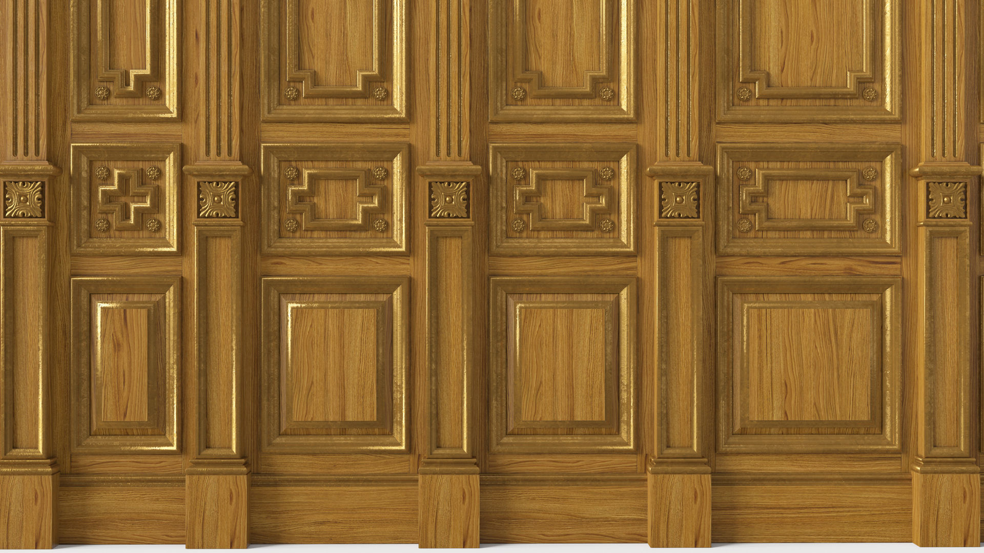 Wooden panel 03 05 3D model_16
