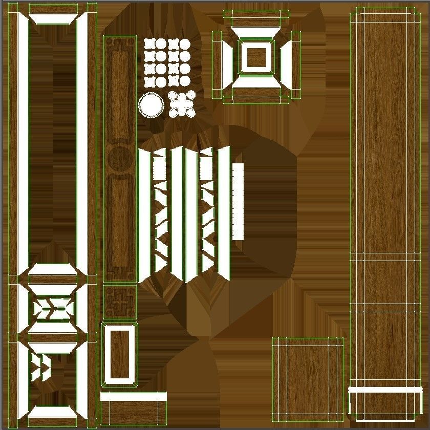 Wooden panel 03 05 3D model_42