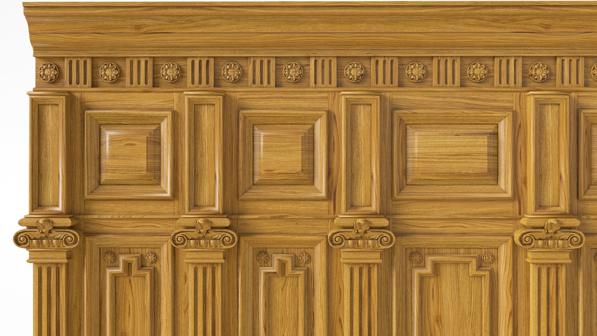 Wooden panel 03 05 3D model_5