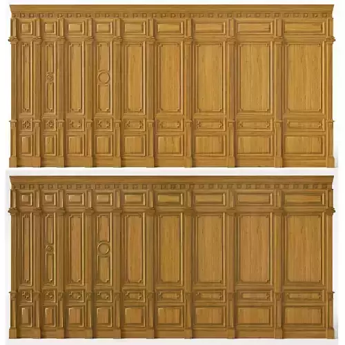 Wooden panel 03 05 3D model