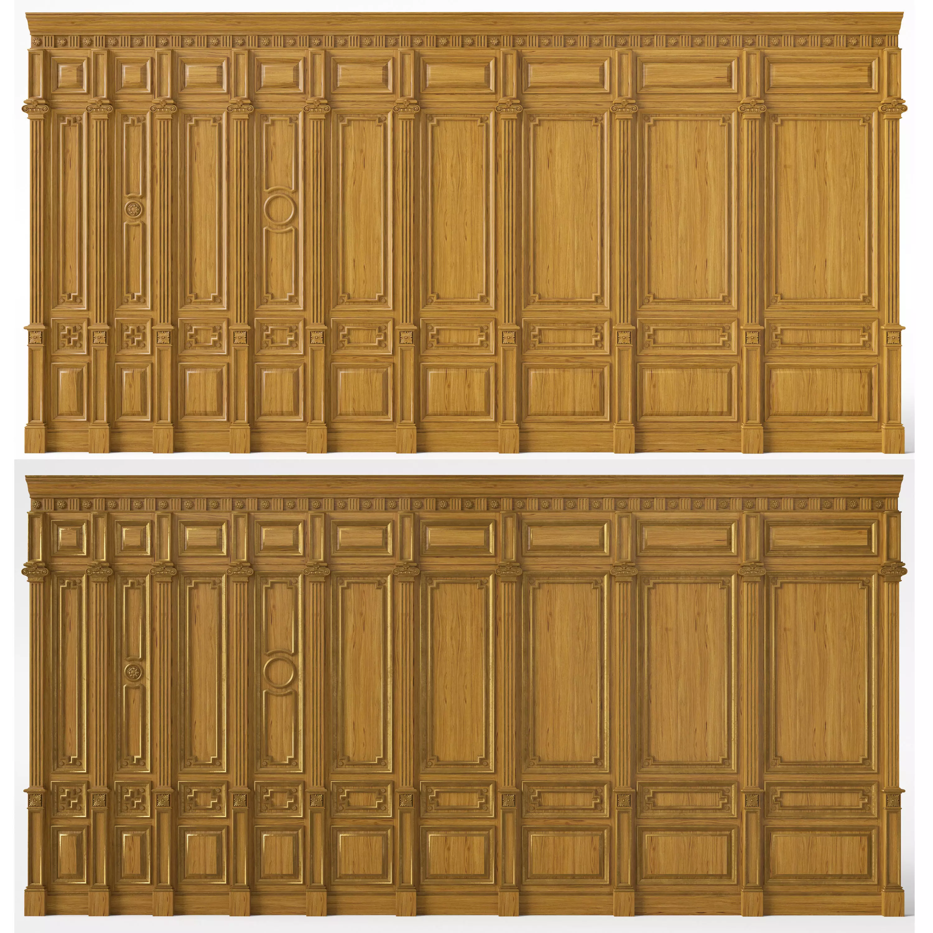 Wooden panel 03 05 3D model_0