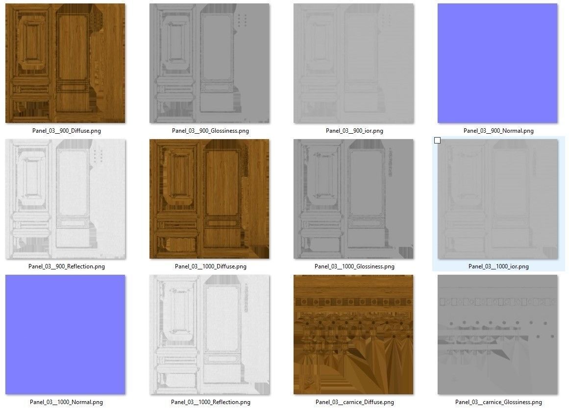 Wooden panel 03 05 3D model_72