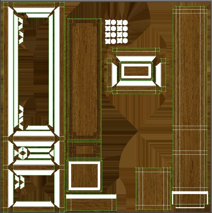 Wooden panel 03 05 3D model_41