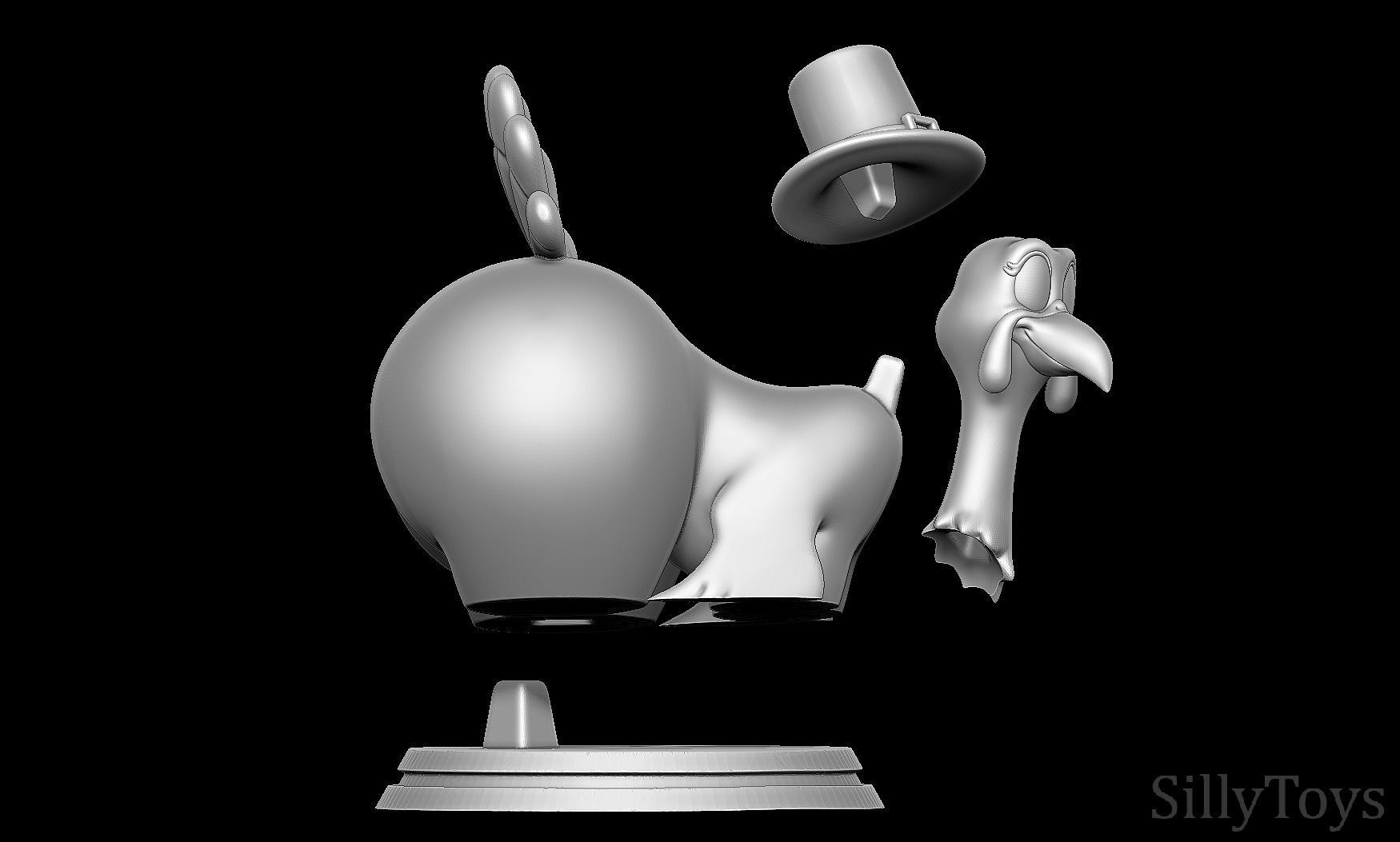 Turkey Big Booty for Thanksgiving 3D print model_8