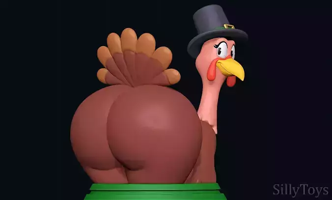 Turkey Big Booty for Thanksgiving 3D print model