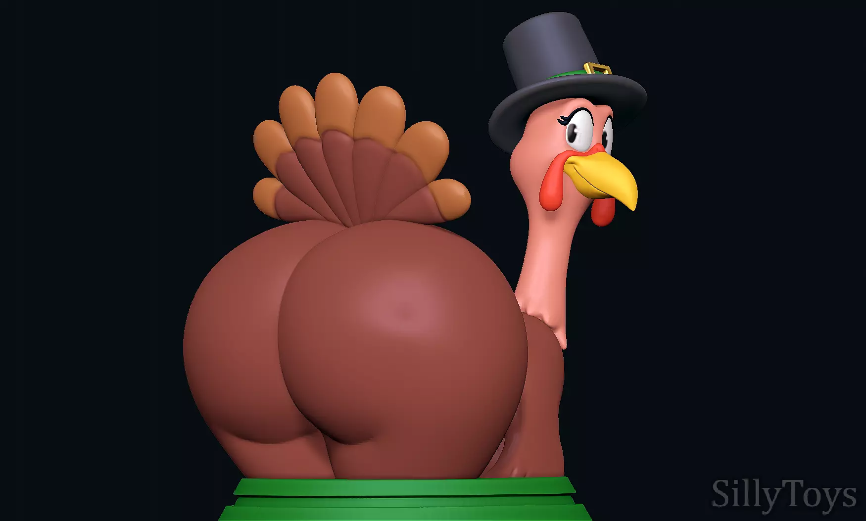 Turkey Big Booty for Thanksgiving 3D print model_0