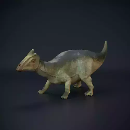 Parasaurolophus baby standing 3D print model