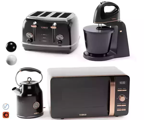 TOWER rose gold appliances