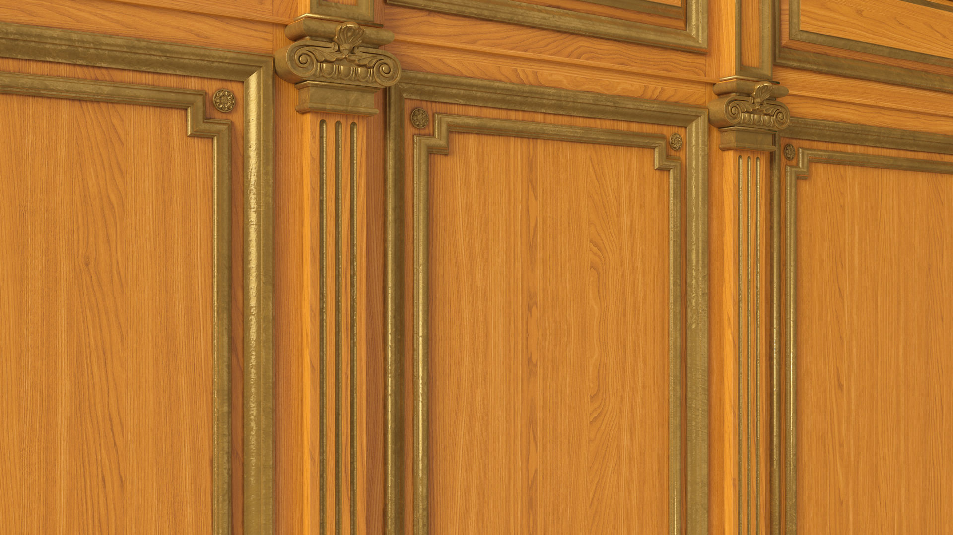 Wooden panel  03 06  3D model_16
