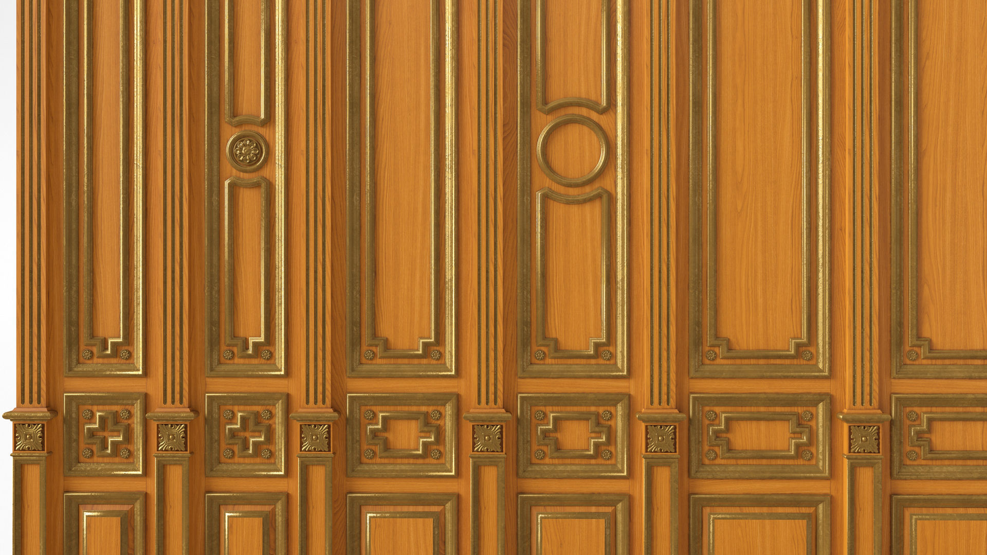 Wooden panel  03 06  3D model_25