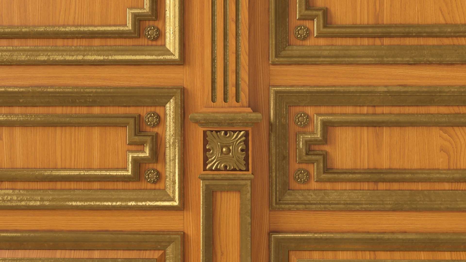 Wooden panel  03 06  3D model_17