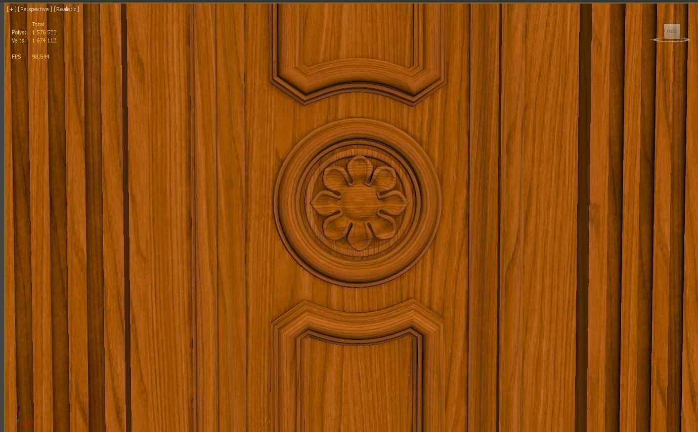 Wooden panel  03 06  3D model_45