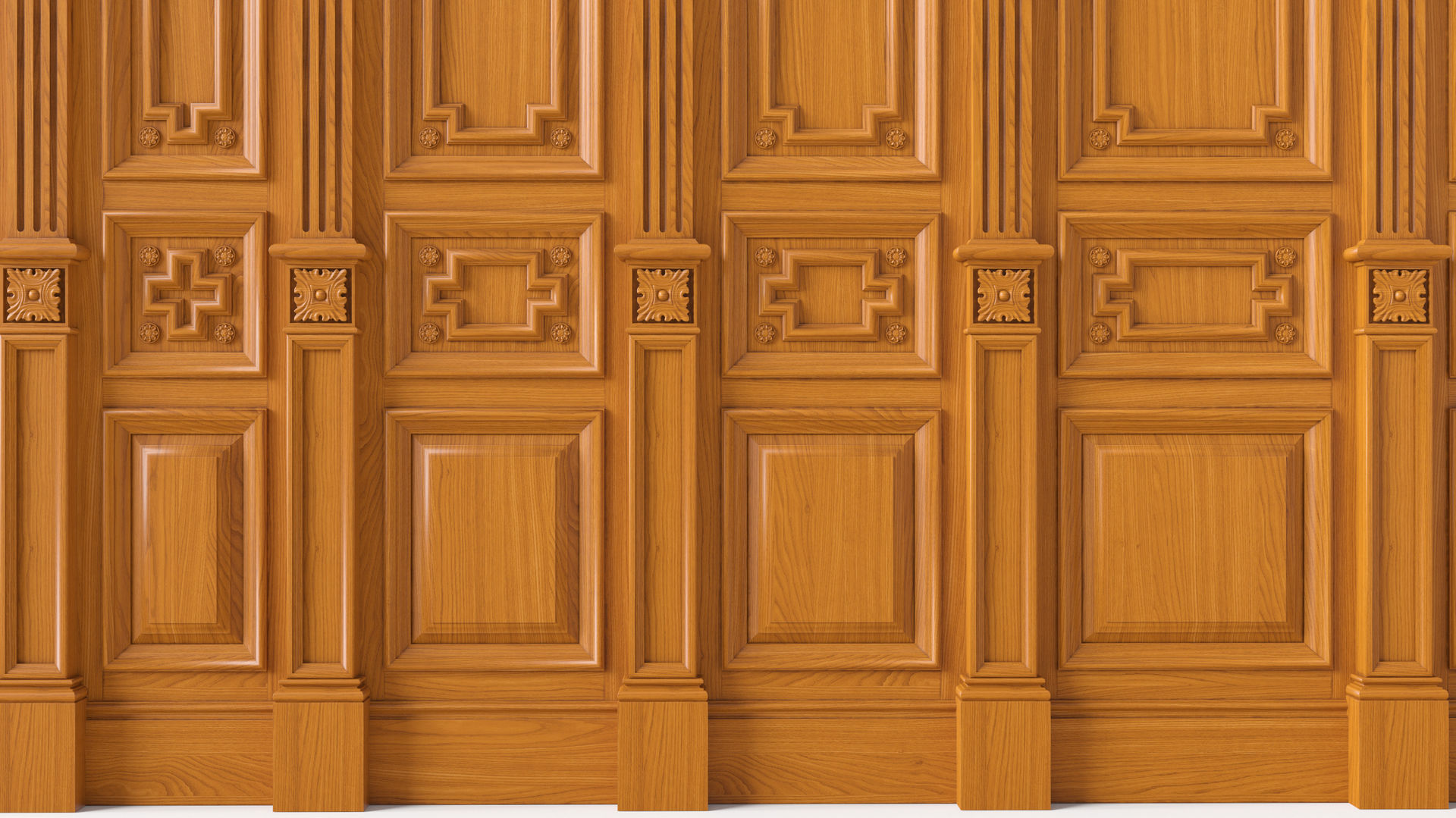 Wooden panel  03 06  3D model_9