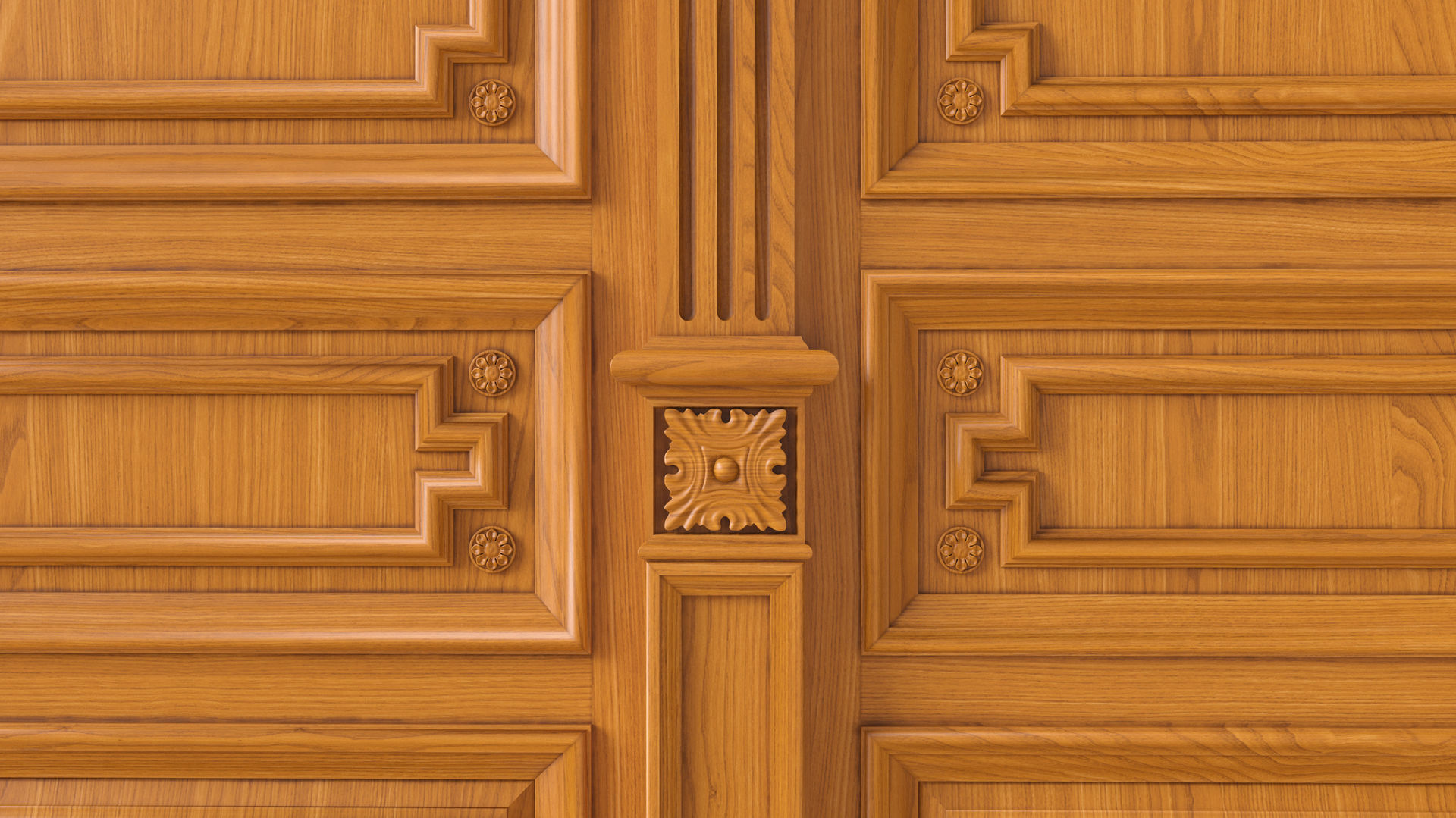 Wooden panel  03 06  3D model_1