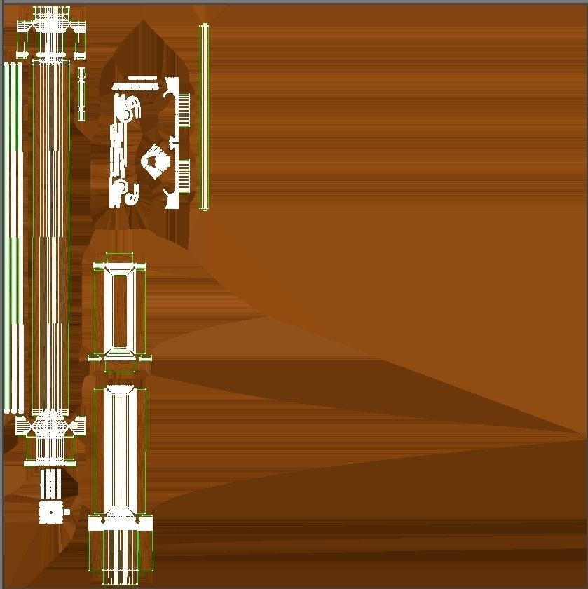 Wooden panel  03 06  3D model_59