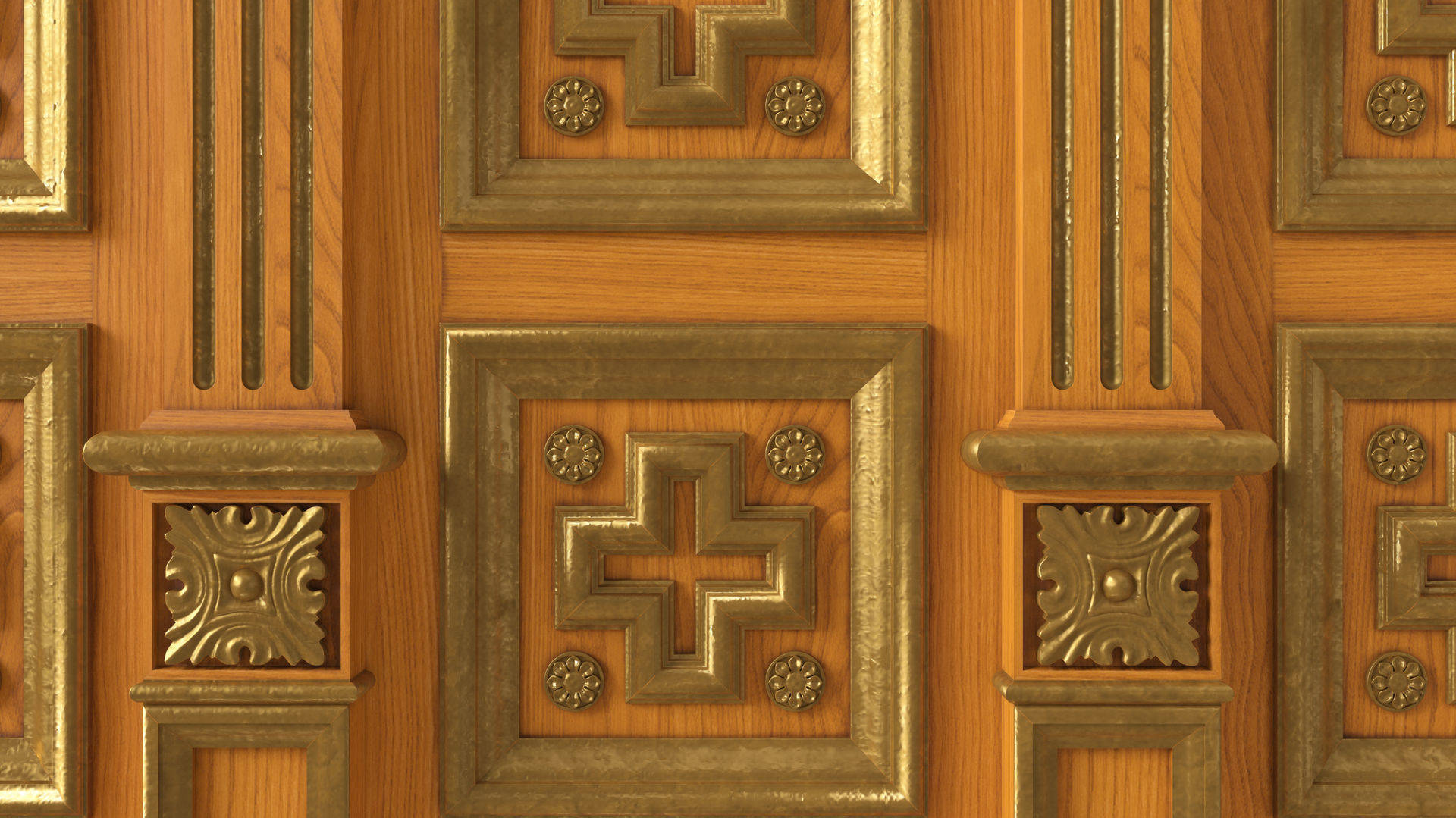 Wooden panel  03 06  3D model_20