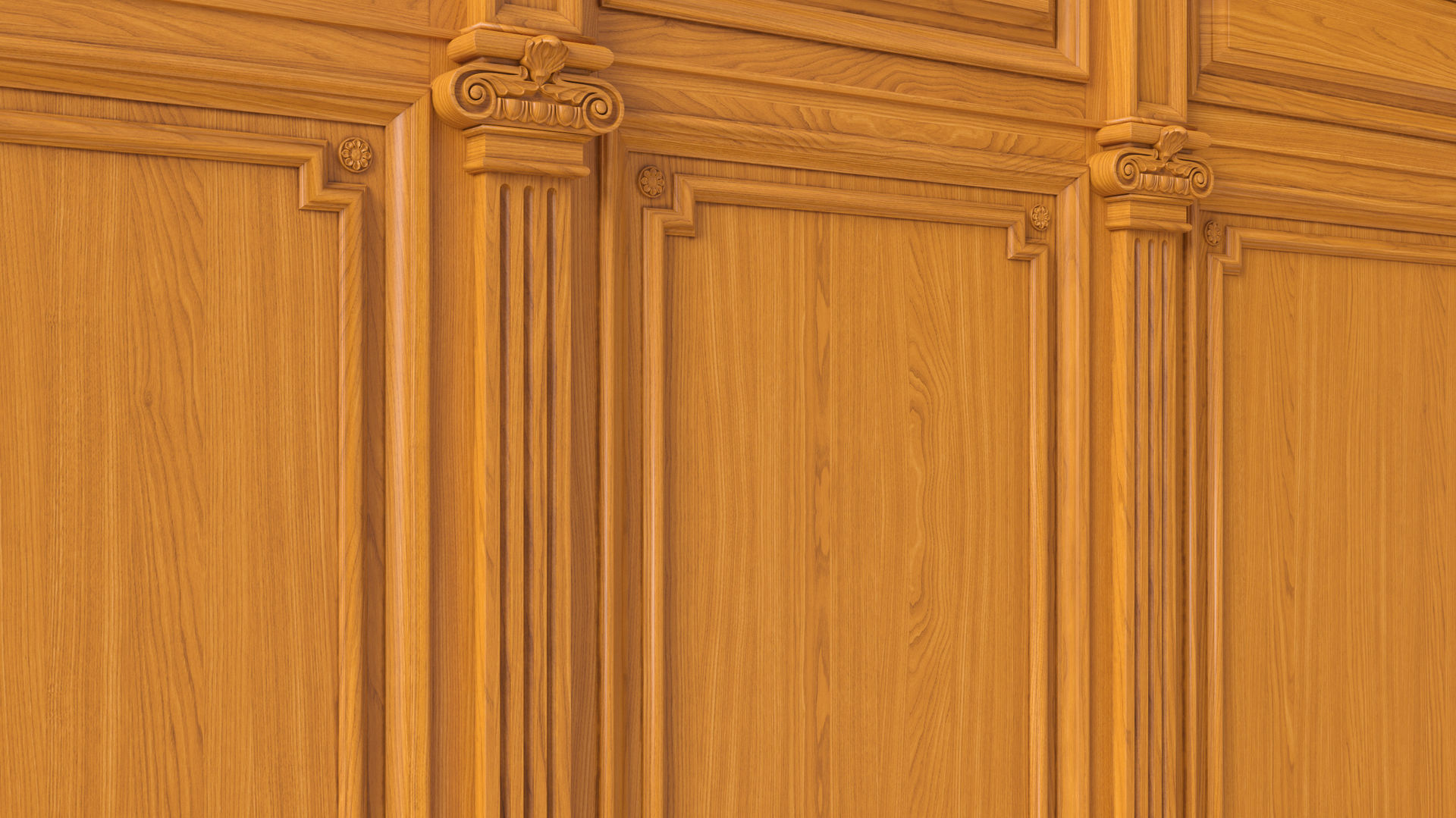 Wooden panel  03 06  3D model_6