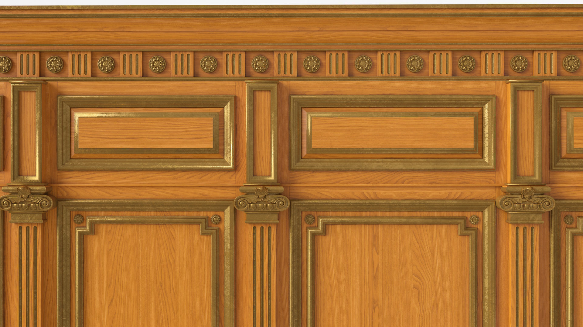 Wooden panel  03 06  3D model_14