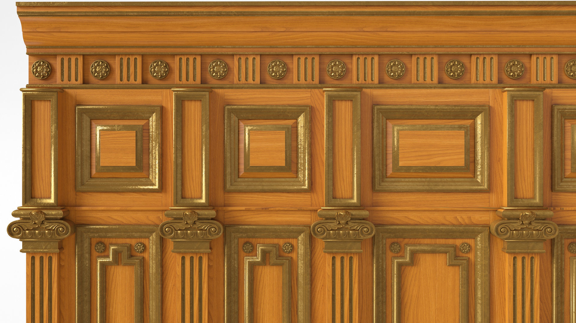 Wooden panel  03 06  3D model_15