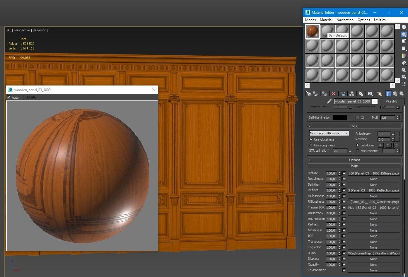 Wooden panel  03 06  3D model_51