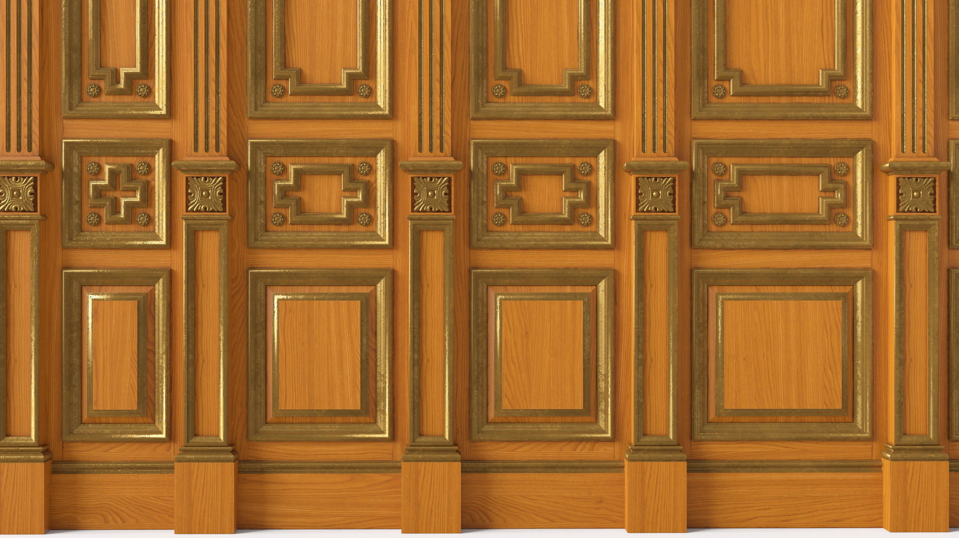 Wooden panel  03 06  3D model_21