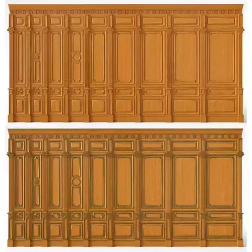 Wooden panel  03 06  3D model