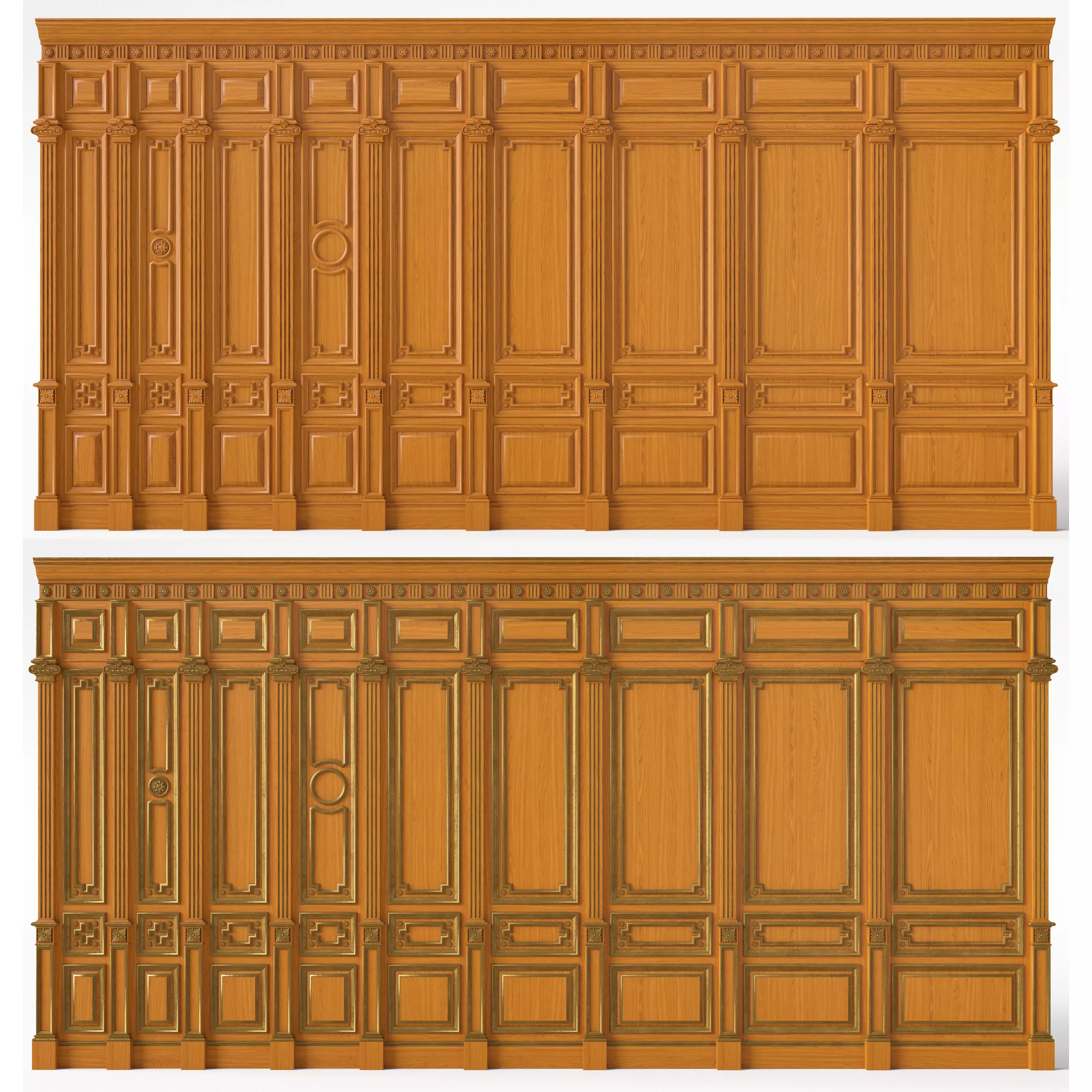 Wooden panel  03 06  3D model_0