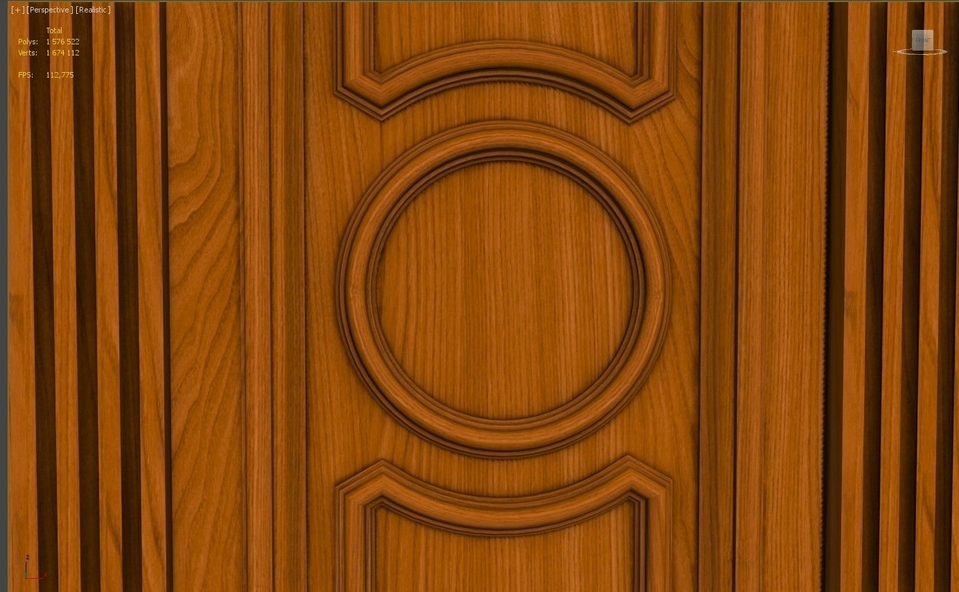 Wooden panel  03 06  3D model_43