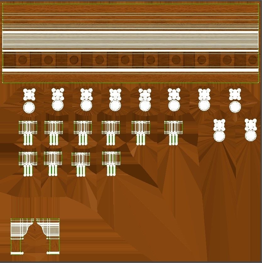 Wooden panel  03 06  3D model_61