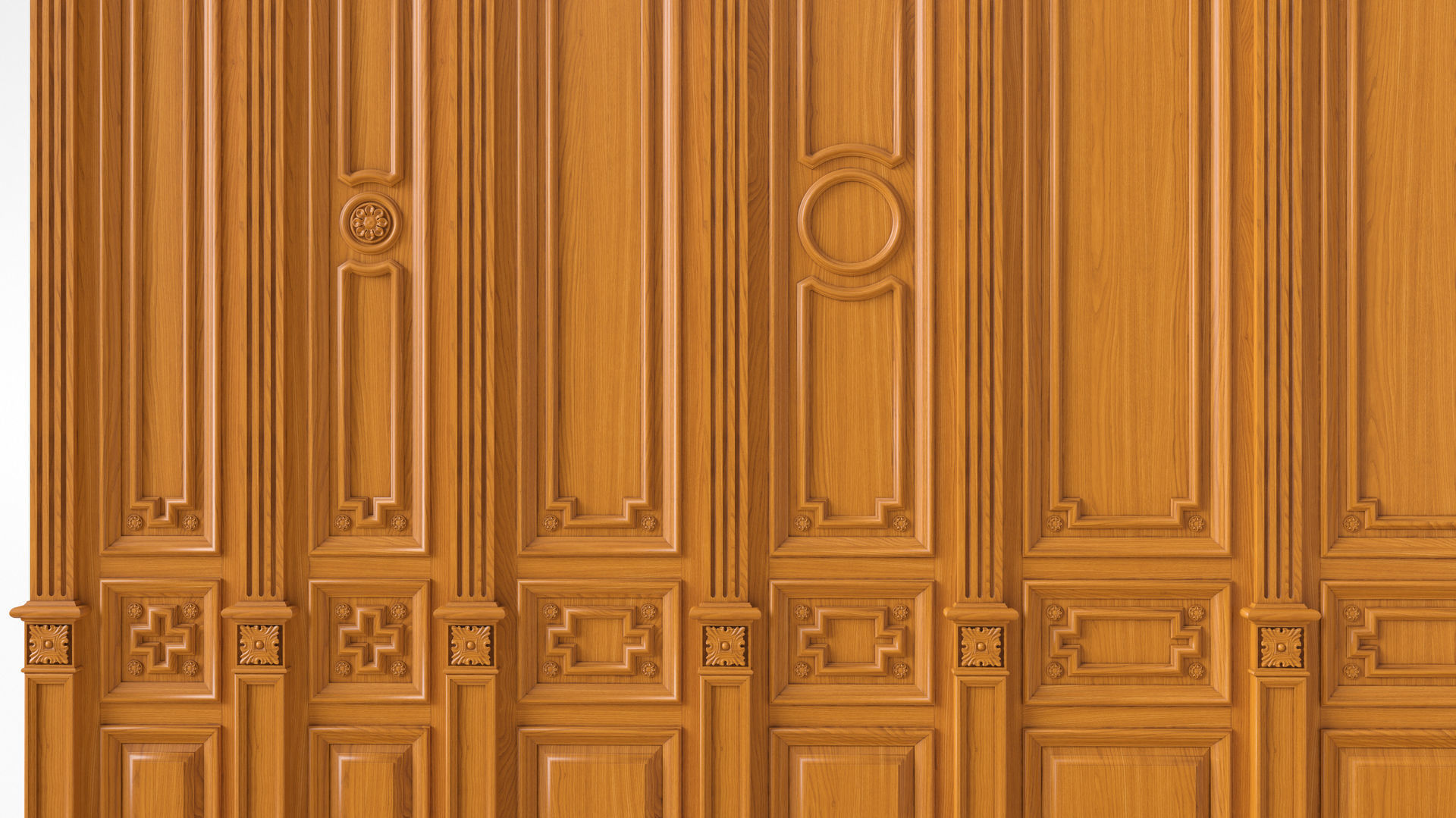 Wooden panel  03 06  3D model_10