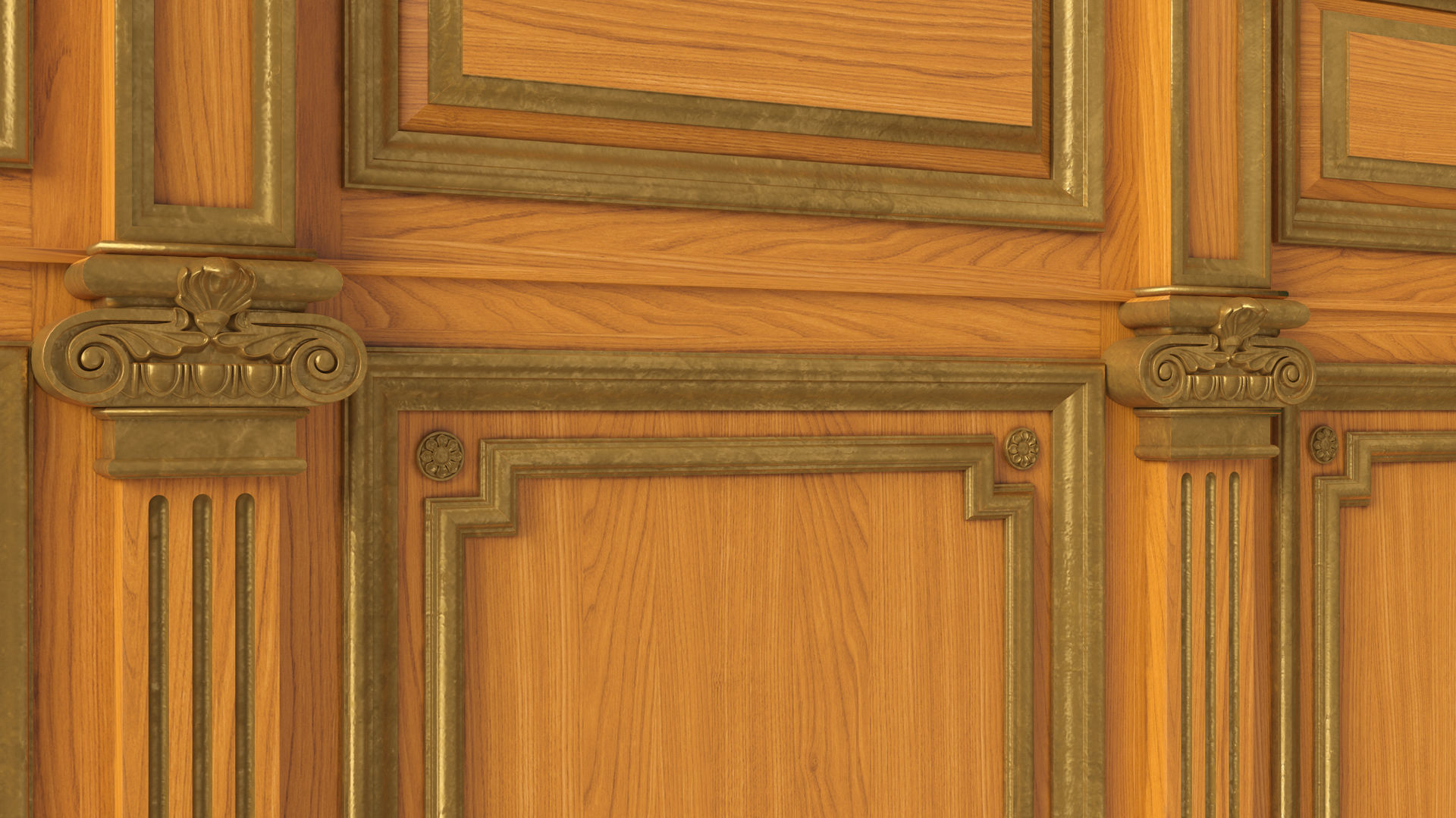 Wooden panel  03 06  3D model_22