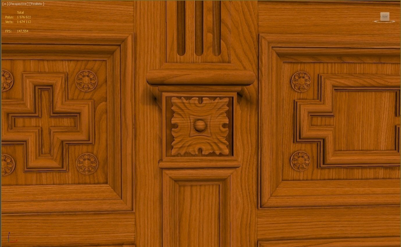 Wooden panel  03 06  3D model_50