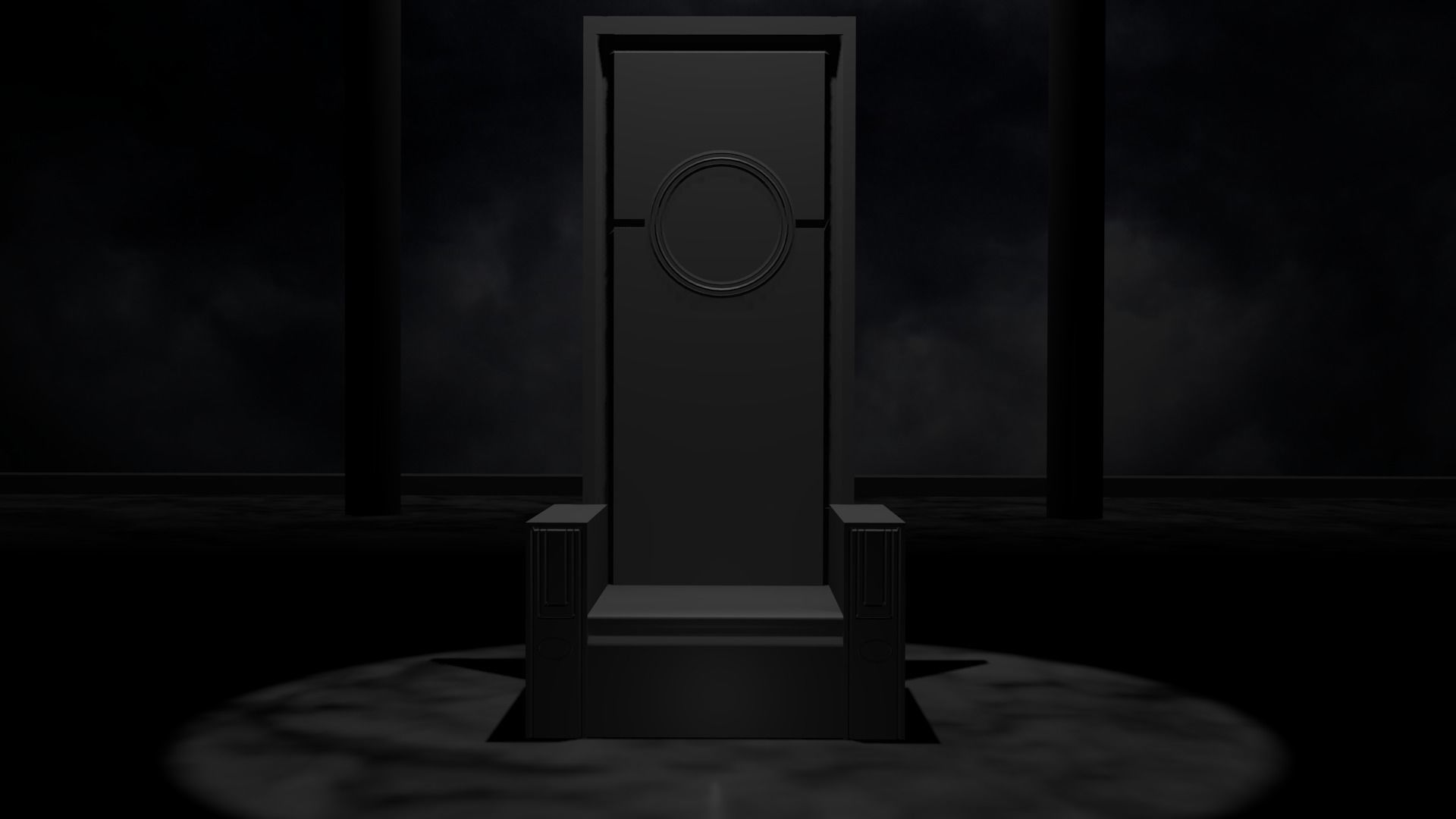 THRONE Low-poly 3D model_1