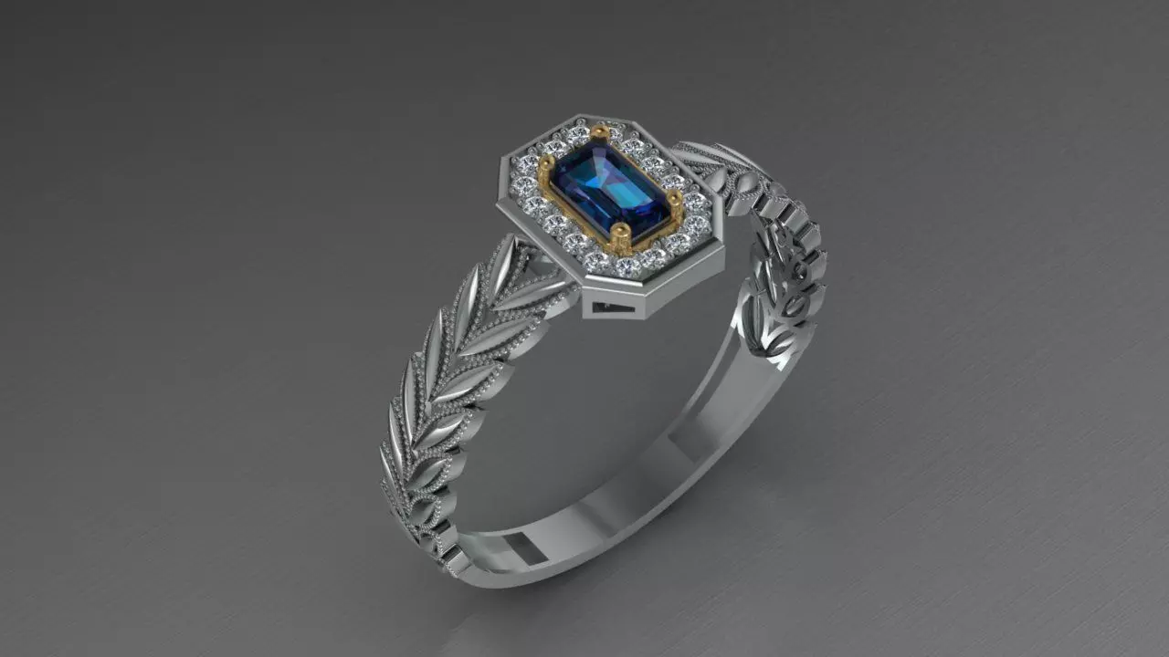 Baguette Ring - 01 - Ready to Print 3D print model_0