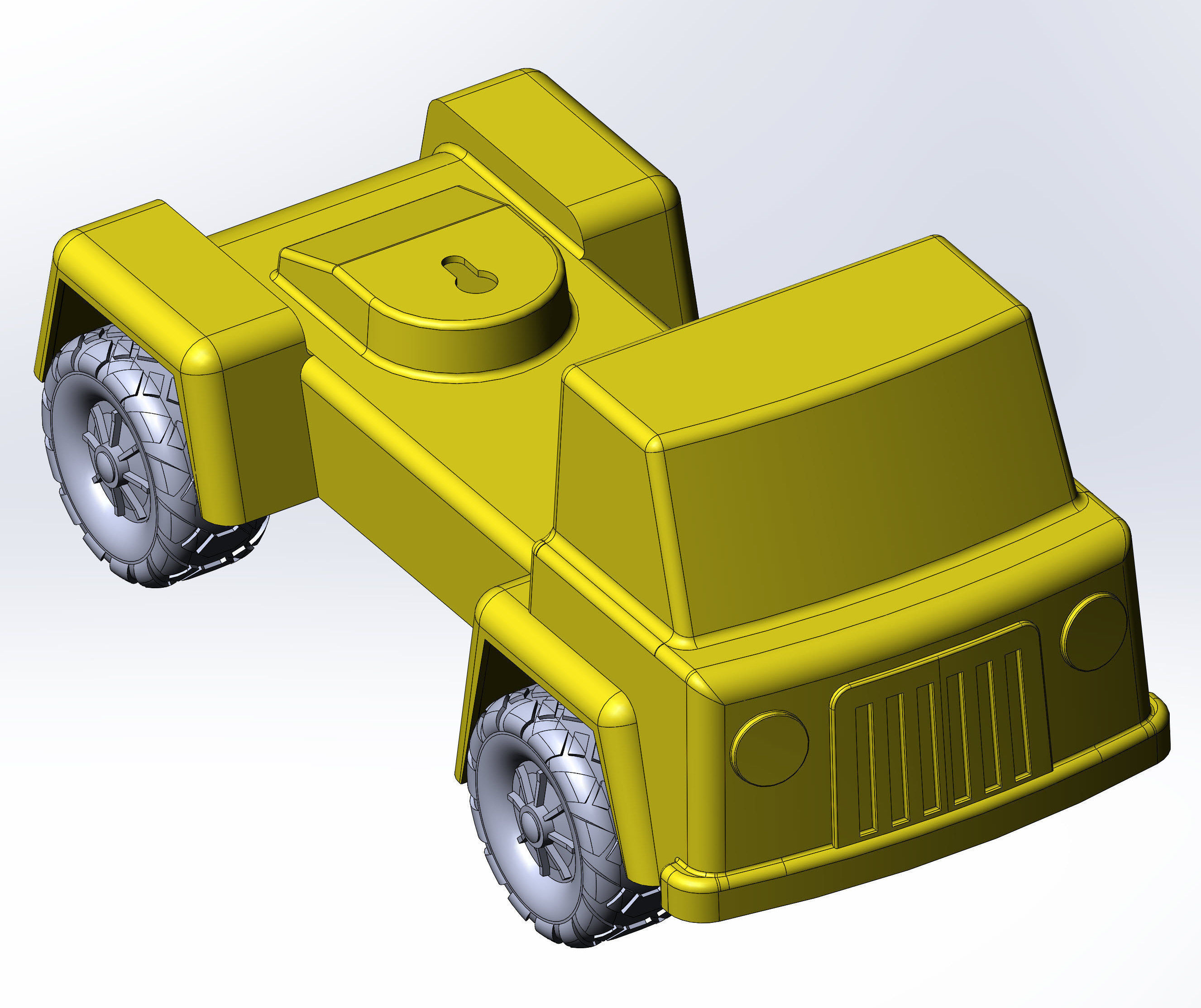 Toy car 3D print model_4
