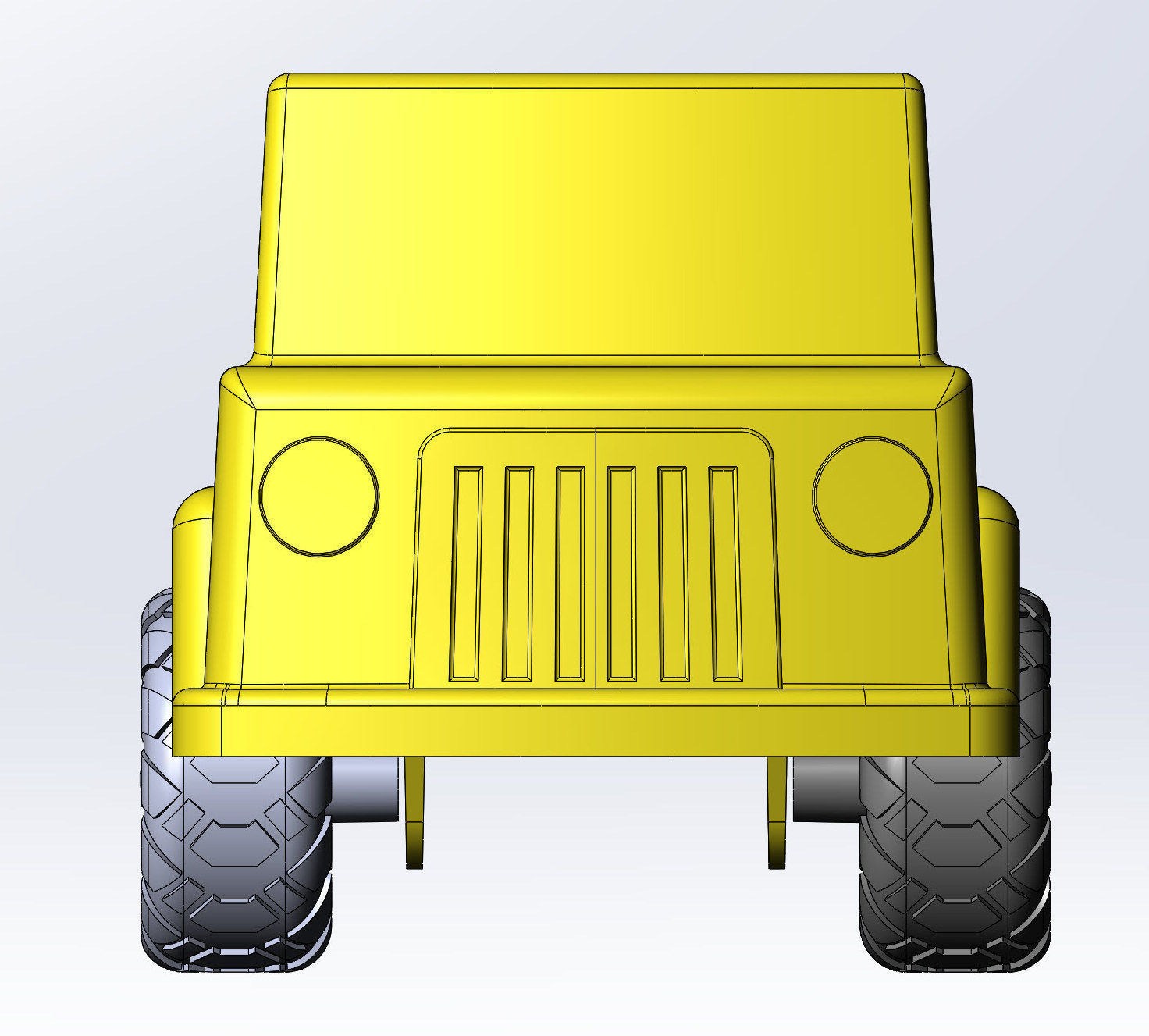 Toy car 3D print model_2