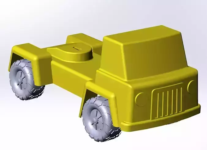 Toy car 3D print model