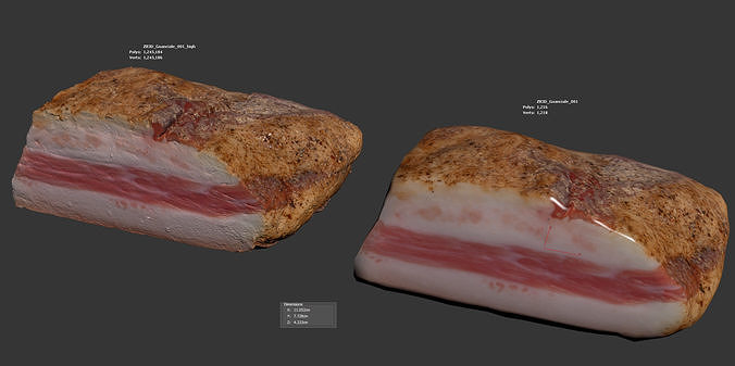 Guanciale 3D model 6
