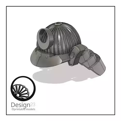 Samurai Helmet Kabuto 3D Printable Model 3D print model Samurai Helmet Kabuto 3D Printable Model 3D print model